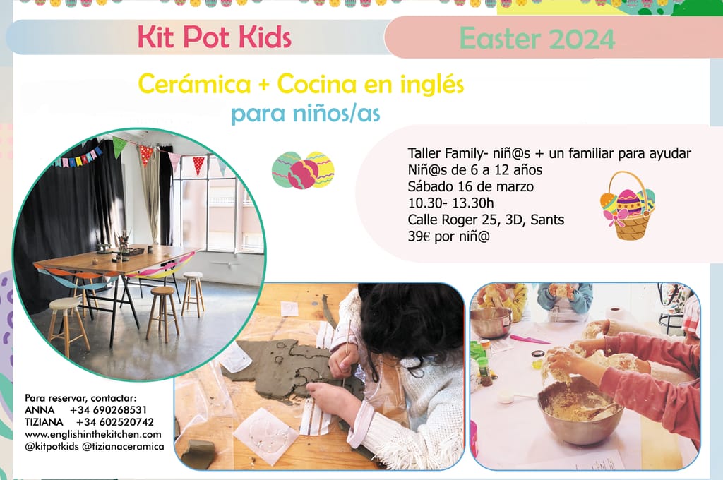 Taller de Pascua para familias- Cerámica + Cocina en inglés 1