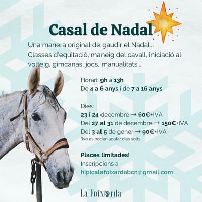 Activity - Casal de Nadal Hípica La Foixarda 7-16