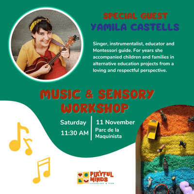 Activity - SPECIAL MUSIC WORKSHOP with YAMILA CASTELLS: Sat, 11th of Nov 11:30AM