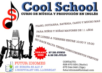 Actividad - Cool School: Curso de Canto, Música y Producción en Inglés