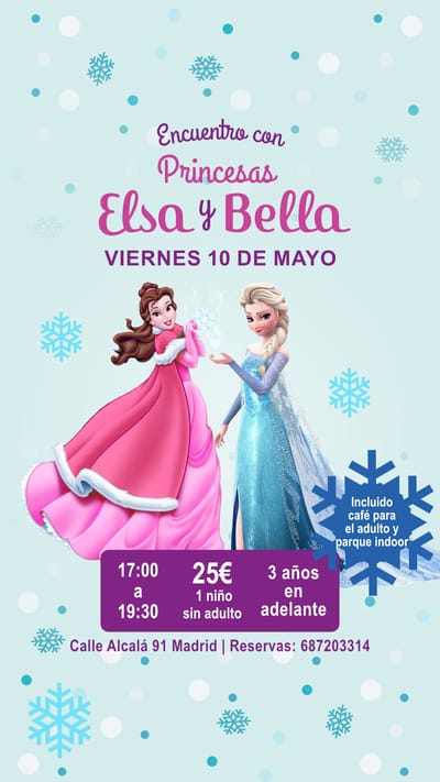 Activity - Encuentro de Princesas: Bella y Elsa