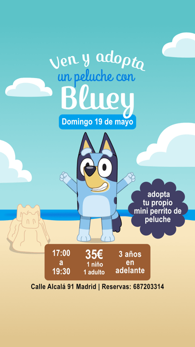 Activity - Ven y adopta un peluche con Bluey