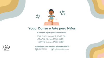 Activity - Yoga, Danza e Arte Para Niños en Inglés