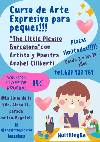 Actividad - Clase de prueba del curso “The Little Picasso  Barcelona” by Anabel Ciliberti