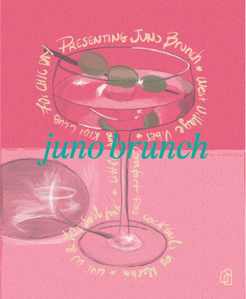 Little Kids at Juno Brunch 70s Chic!