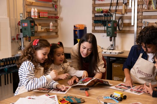 Campus de carpintería Infantil en Verano