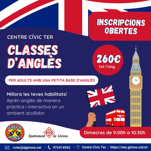 CLASSES D'ANGLÈS PER ADULTS