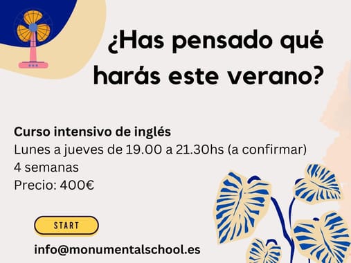 Casales cursos de inglés intensivos verano 2023